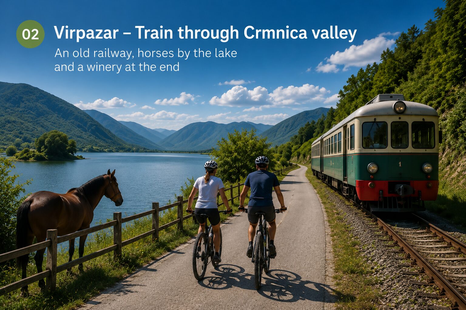 Virpazar – Train through Crmnica valley