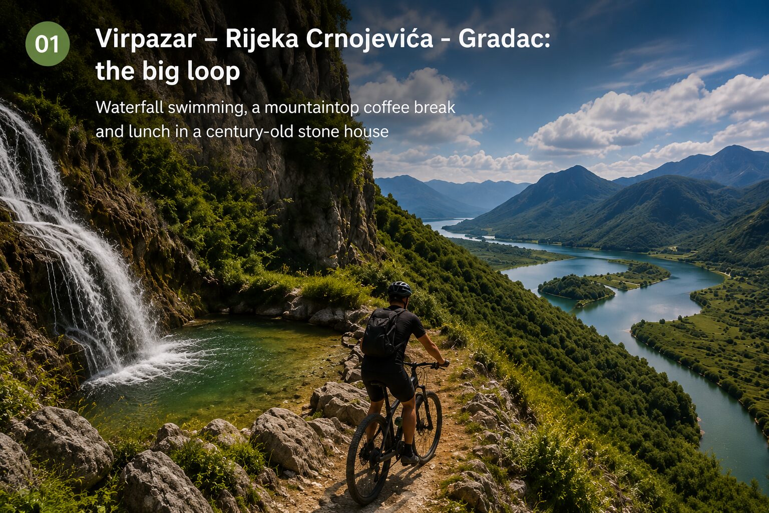 Virpazar – Rijeka Crnojevića - Gradac: the big loop